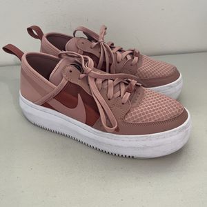 Nike Court Vision Alta TXT Rust Rose Gold Women’s Size US 8.5 Gently Worn